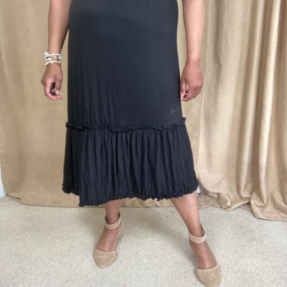 Lane Bryant Seven7 Dress Keyhole Neckline Size 14/16 Black - Picture 8 of 12